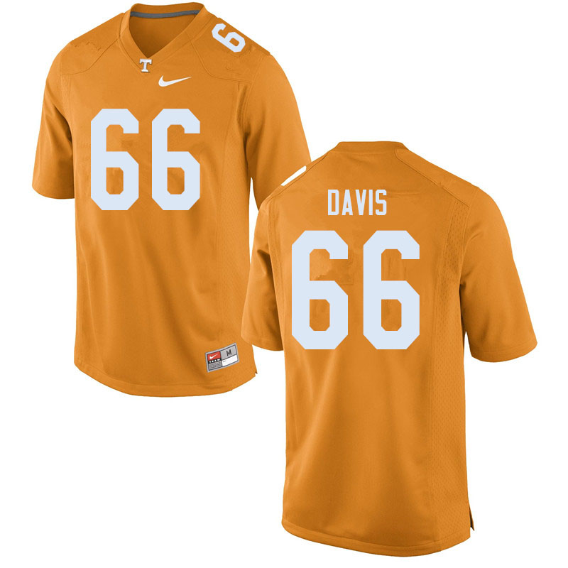 Men #66 Dayne Davis Tennessee Volunteers College Football Jerseys Sale-Orange - Click Image to Close